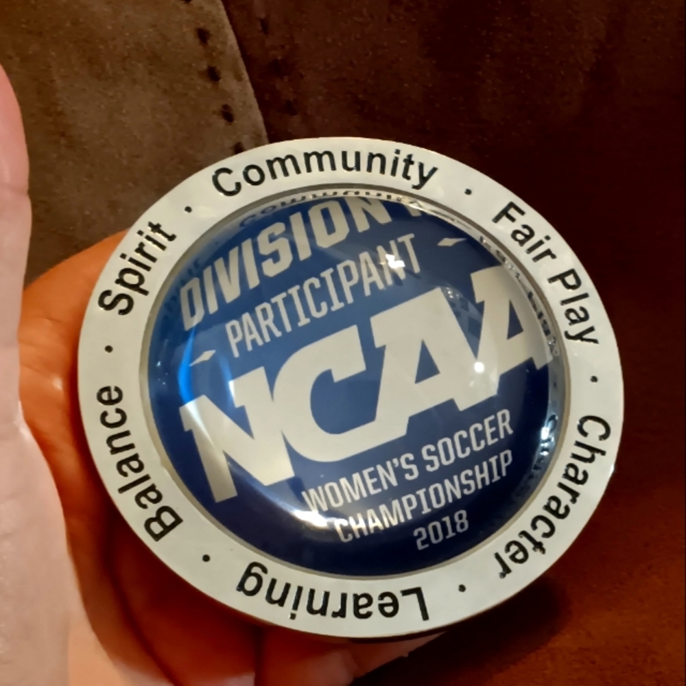 NCAA Soccer Beveled Paperweight